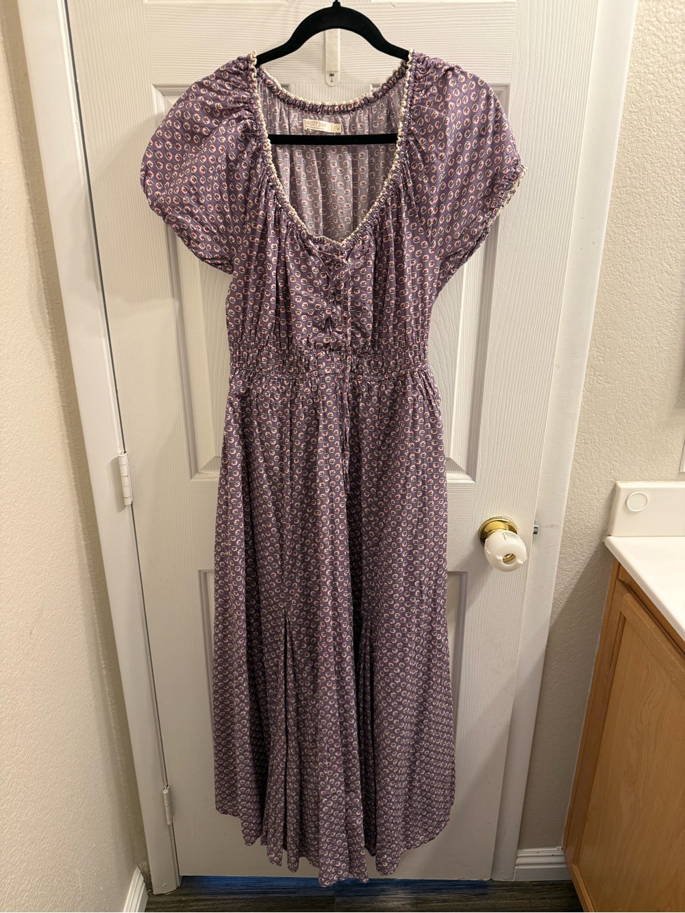 Christy Dawn Scout in Mariposa Lily Lavender Floral Print Dress EUC Medium - Picture 3 of 4